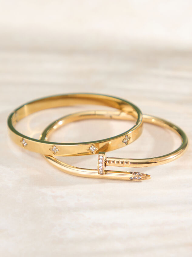 Stainless Steel Wrapped Nail Bangle Set Detail 2 - ALTAR'D STATE KIDS