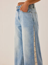 Adelynn High Rise Crochet Denim Jeans Detail 2 - AS Kids