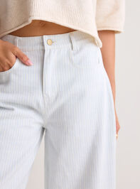 Maren Striped Barrel Pant Detail 2 - AS Kids