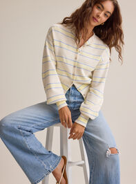 Ryder Stripe Banded Hem Cardigan - AS Kids