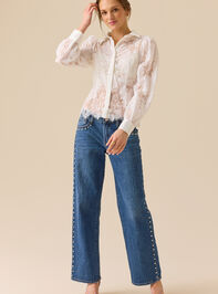 Estela Lace Button Up Top Detail 2 - ALTAR'D STATE KIDS
