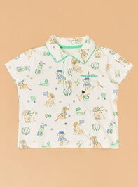 Country Club Dog Polo Shorts Set Detail 2 - ALTAR'D STATE KIDS