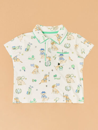 Country Club Dog Polo Shorts Set - ALTAR'D STATE KIDS