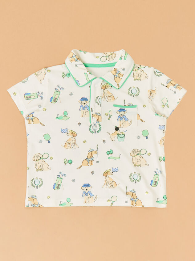Country Club Dog Polo Shorts Set Detail 2 - ALTAR'D STATE KIDS