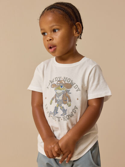 Howdy Rowdy Frog Tee - ALTAR'D STATE KIDS