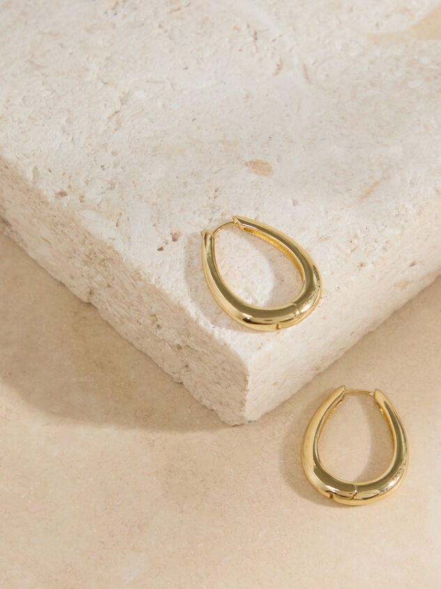 Olivia Oval Gold Hoops Detail 2 - ALTAR'D STATE KIDS
