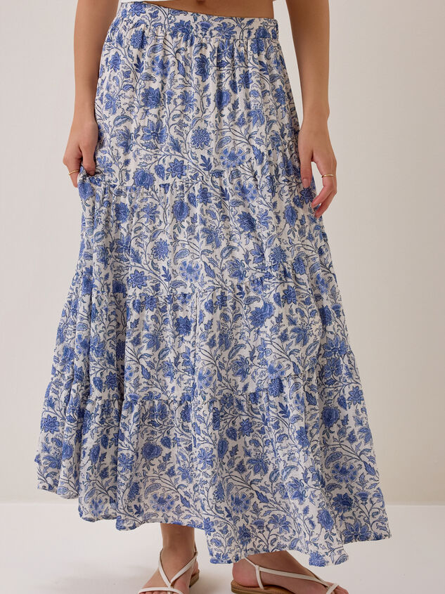 Solara Tiered Maxi Skirt Detail 2 - AS Kids