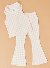 Lena Gingham Flare Leggings Detail 4 - ALTAR'D STATE KIDS