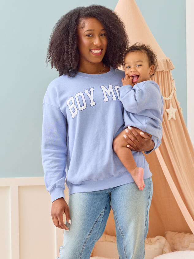 Boy Mom Graphic Sweatshirt Detail 6 - ALTAR'D STATE KIDS