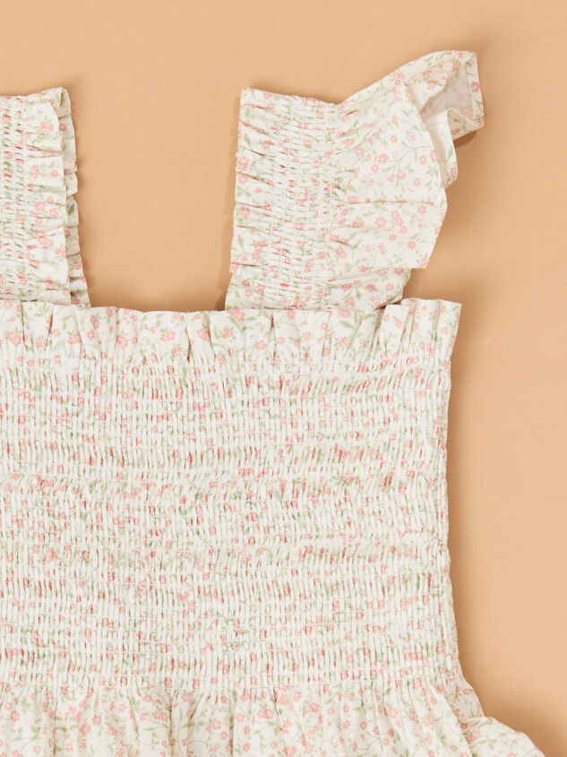 Esme Floral Smocked Dress Detail 4 - ALTAR'D STATE KIDS
