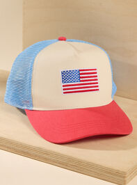 American Flag Trucker Hat - ALTAR'D STATE KIDS