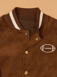 Will Football Varsity Jacket Detail 4 - AS Kids