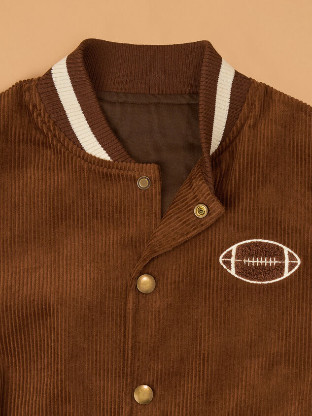 Will Football Varsity Jacket Detail 4 - AS Kids
