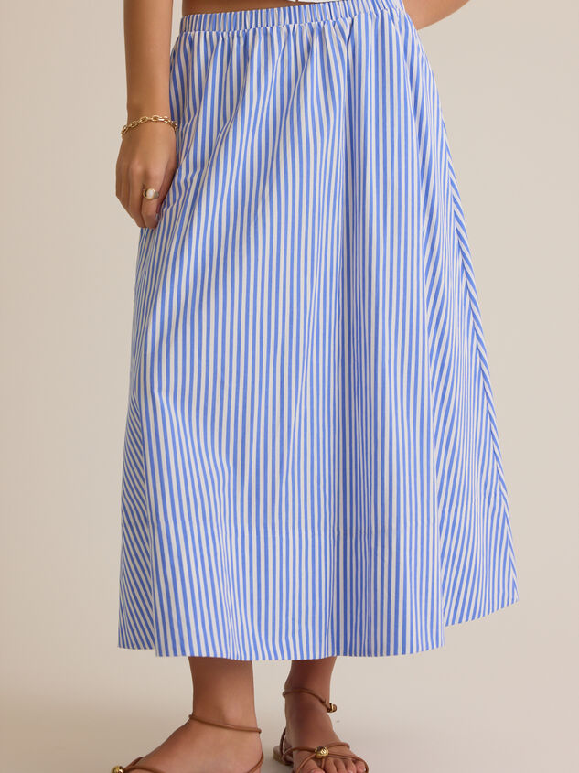 Sloane Stripe Midi Skirt Detail 2 - ALTAR'D STATE KIDS