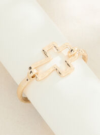 Hammered Open Cross Hinge Bracelet - ALTAR'D STATE KIDS