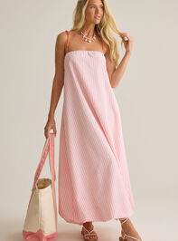 Lucy Striped Maxi Dress Detail 3 - AS Kids
