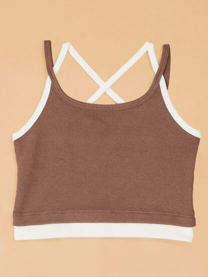 Sami Solid Rib Double Layer Tank - AS Kids