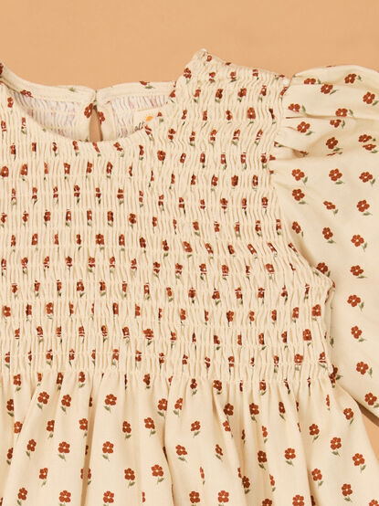 Carrie Long Sleeve Floral Baby Dress - AS Kids