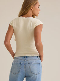 Brittany Lace Trim Tee Detail 5 - ALTAR'D STATE KIDS
