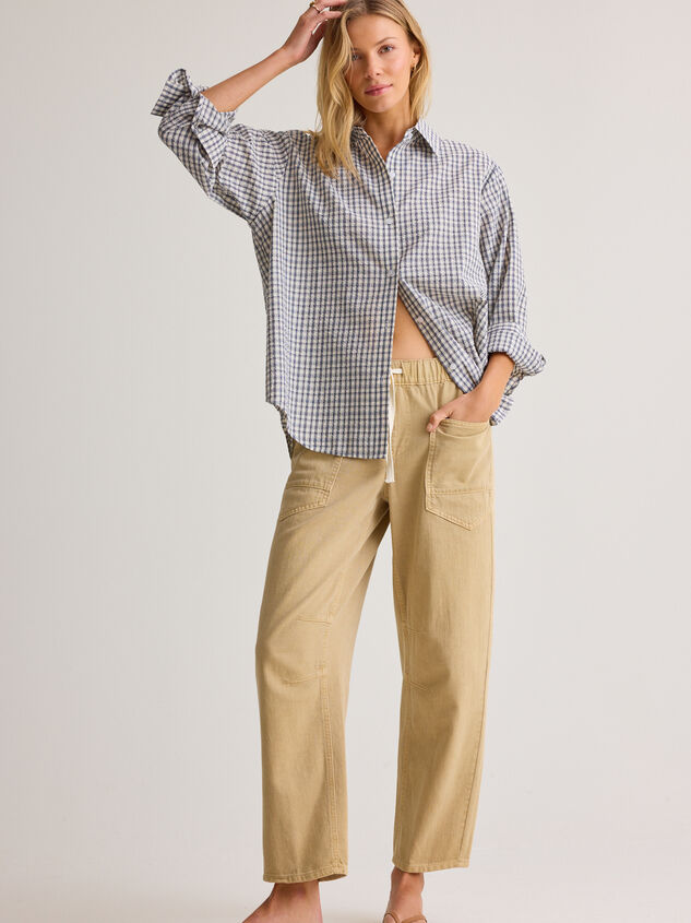 Kate Plaid Button Up Top Detail 2 - AS Kids