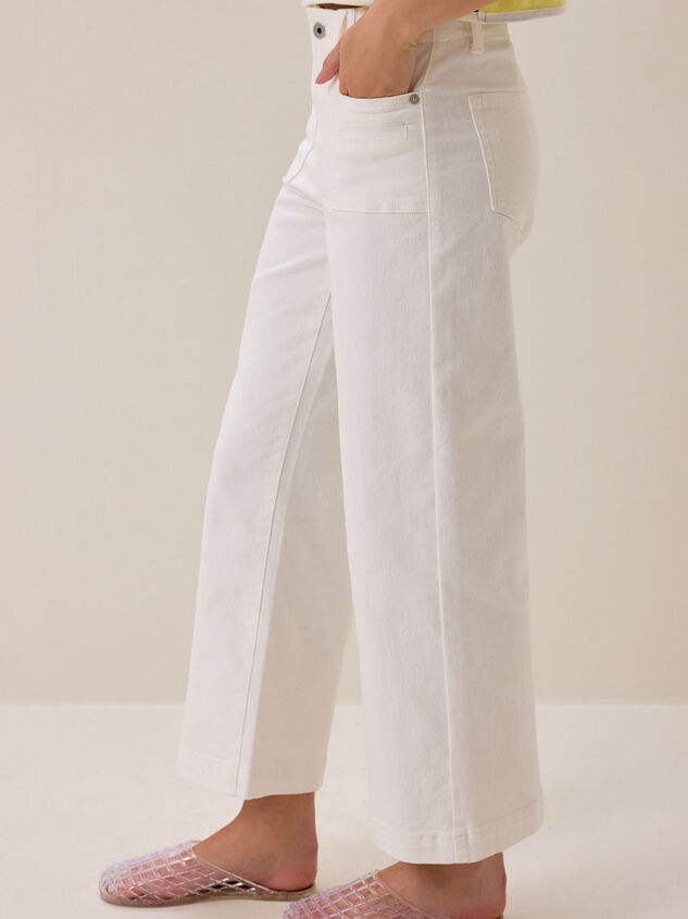 Everly Wide Leg Crop Jean Detail 4 - AS Kids