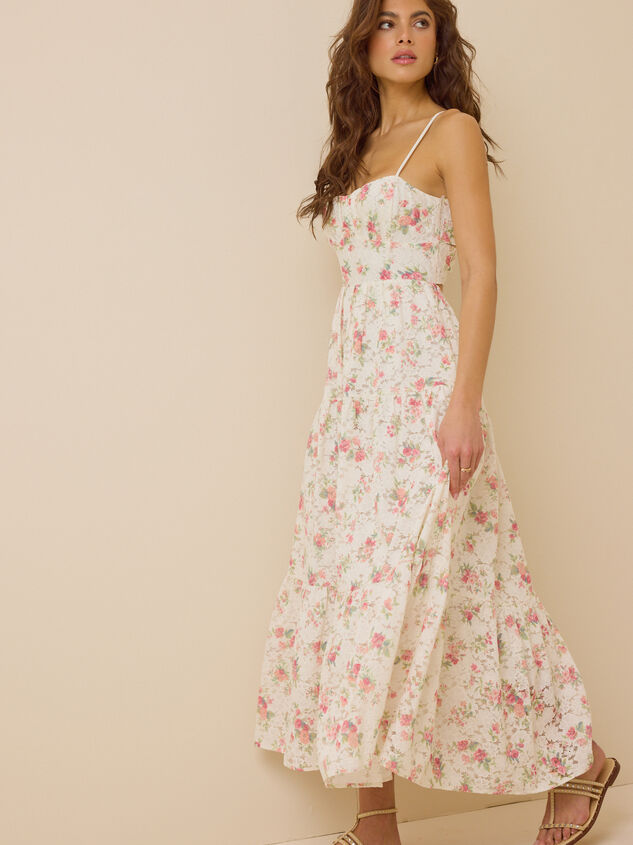 Edeline Floral Lace Maxi Dress Detail 4 - AS Kids