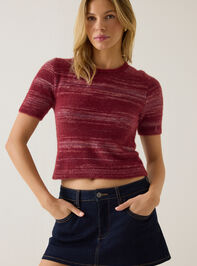 Scout Multi Stripe Marled Sweater Detail 2 - AS Kids