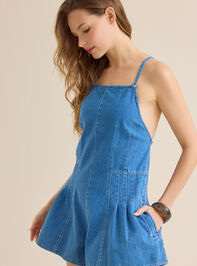 Nichole Denim Halter Romper Detail 4 - ALTAR'D STATE KIDS