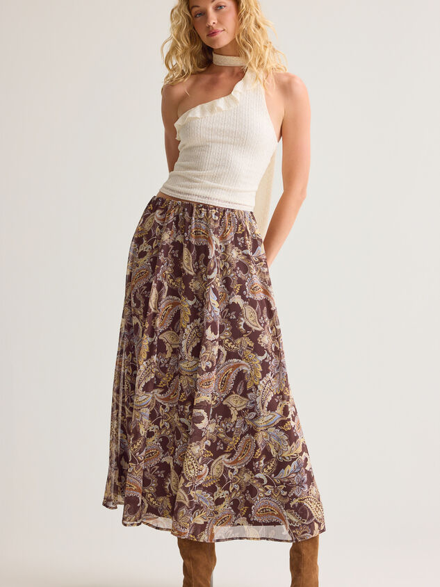 Janet Paisley Midi Skirt Detail 3 - AS Kids