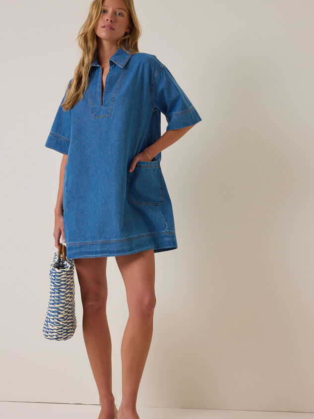 Maya Denim V-Neck Dress - ALTAR'D STATE KIDS