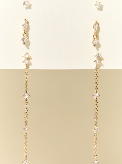 Tessa 18k Gold 3 Pack Earring Set - AS Kids