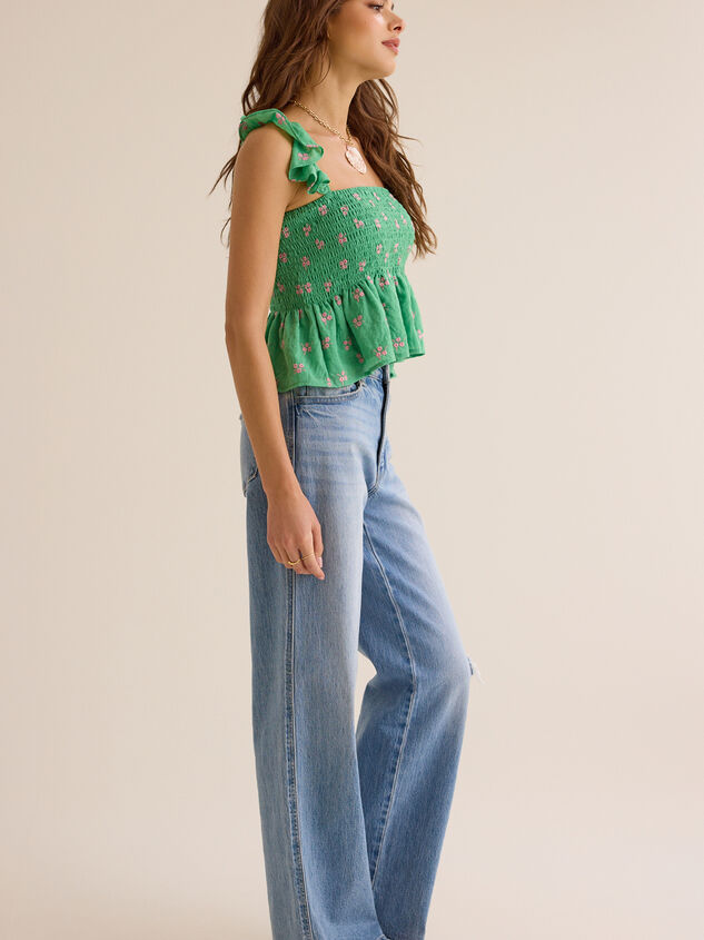 Margot Embroidered Tank Detail 4 - ALTAR'D STATE KIDS