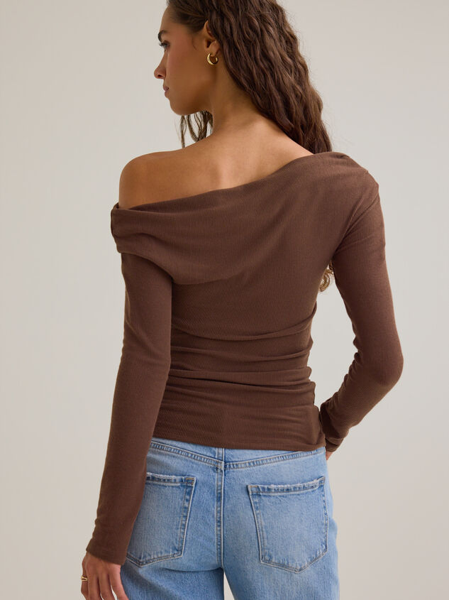 Rhea Asymmetrical Fitted Knit Top Detail 5 - AS Kids