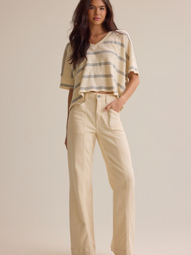 Dylan Striped V-Neck Top - AS Kids