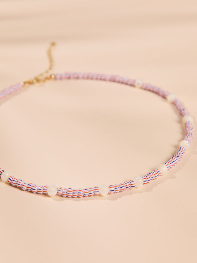 Stripe Pearl Choker Necklace - ALTAR'D STATE KIDS