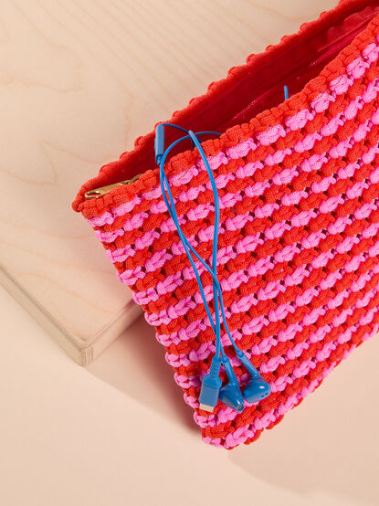 Spritz Stripe Woven Pouch - ALTAR'D STATE KIDS