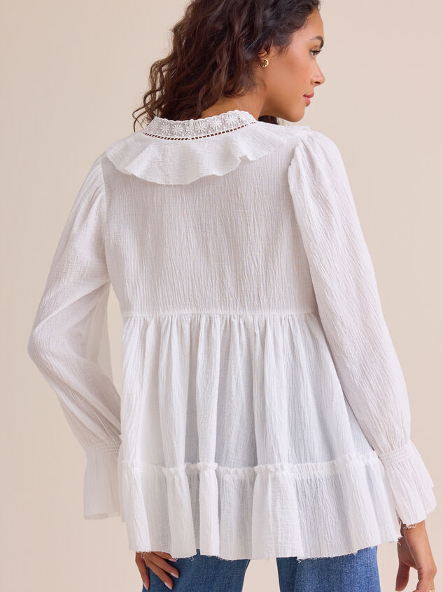 Irena Crochet Trim Top Detail 4 - AS Kids