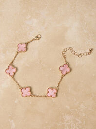 Clover Double Sided Pink Bracelet Detail 2 - AS Kids