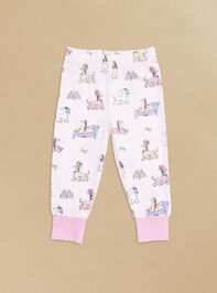 Fancy Dog Short Sleeve Lounge Set Detail 2 - AS Kids