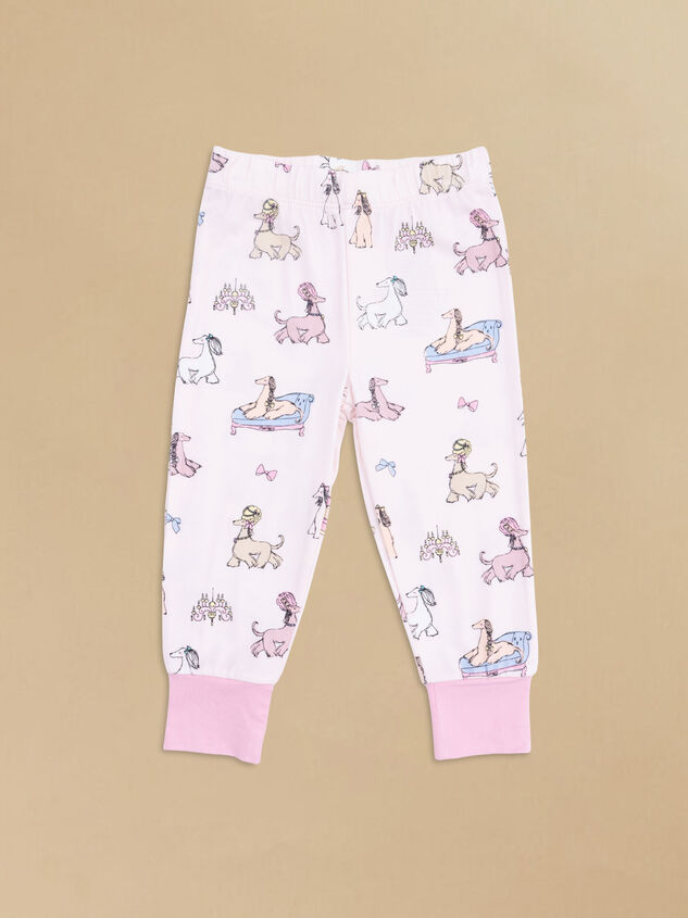 Fancy Dog Short Sleeve Lounge Set Detail 2 - AS Kids