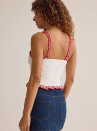 Cora Smocked Eyelet Cami Detail 4 - ALTAR'D STATE KIDS