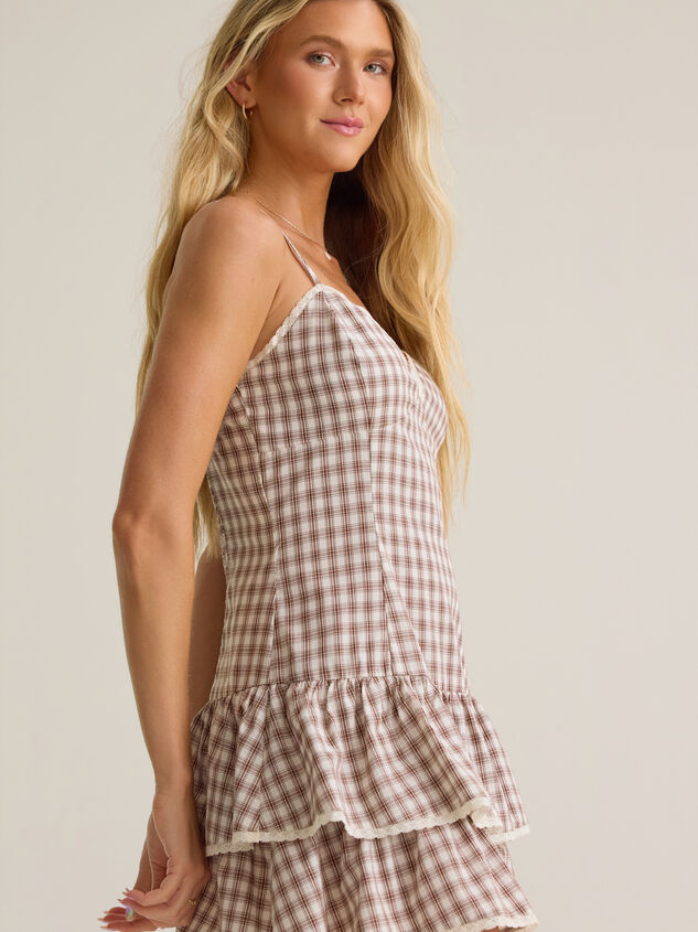 Dani Gingham Mini Dress Detail 2 - AS Kids