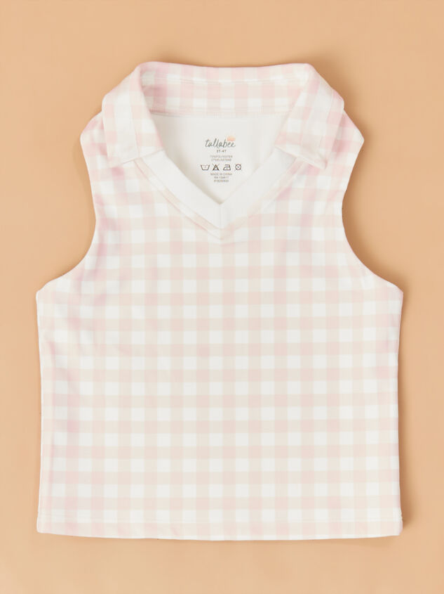 Lena Gingham Polo Tank Detail 2 - ALTAR'D STATE KIDS
