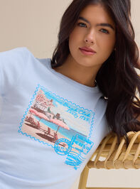 Bethany Postcard Baby Tee Detail 3 - ALTAR'D STATE KIDS