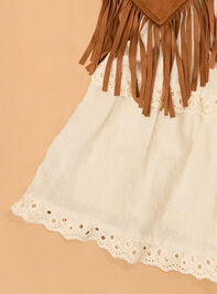 Willa Fringe Dress and Vest Set Detail 4 - AS Kids