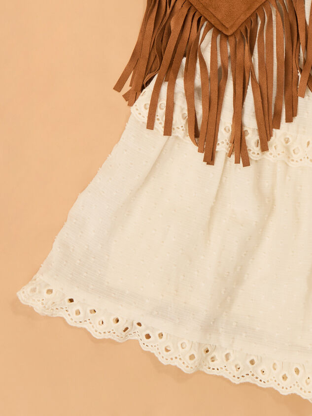 Willa Fringe Dress and Vest Set Detail 4 - AS Kids
