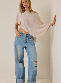 Larken Knit Poncho Detail 5 - AS Kids