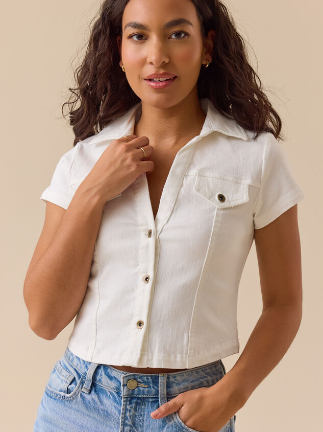 Sadie Denim Top Detail 3 - ALTAR'D STATE KIDS