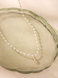 Ivory Blossom Teardrop Necklace Detail 3 - AS Kids