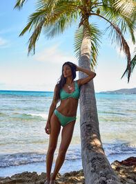 Melon Ruffle Bikini Top Detail 2 - ALTAR'D STATE KIDS